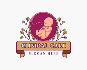 Prenatal Baby Embryo logo design