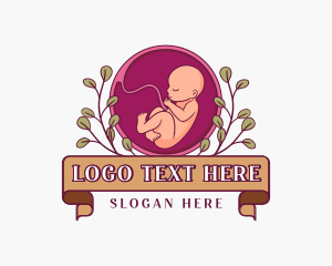 Pregnancy - Prenatal Baby Embryo logo design