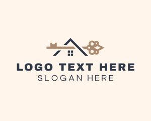 Roofing - House Key Roofing logo design
