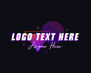 Geometric Pop Business logo design