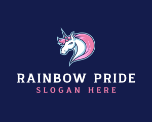 Gay - Unicorn Gaming Creature logo design