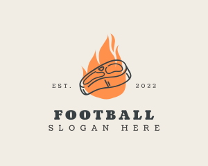 Frozen Goods - Fire Steak House logo design