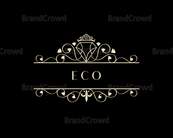 Luxury Diamond Crown Jewelry Logo