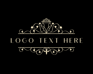 Craftsmanship - Luxury Diamond Crown Jewelry logo design