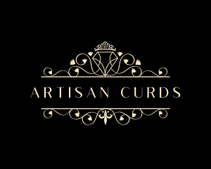 Luxury Diamond Crown Jewelry logo design