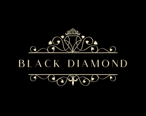 Luxury Diamond Crown Jewelry logo design