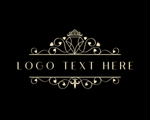 Luxury Diamond Crown Jewelry Logo