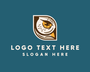Sleep - Owl Bird Eye logo design