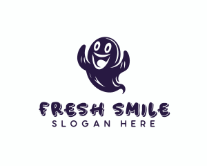 Spooky Horror Ghost logo design