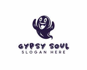 Spooky Horror Ghost logo design