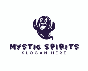 Paranormal - Spooky Horror Ghost logo design