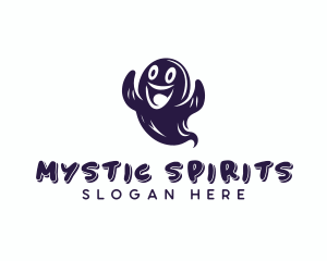 Spooky Horror Ghost logo design