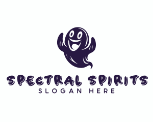 Spooky Horror Ghost logo design