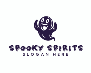 Spooky Horror Ghost logo design