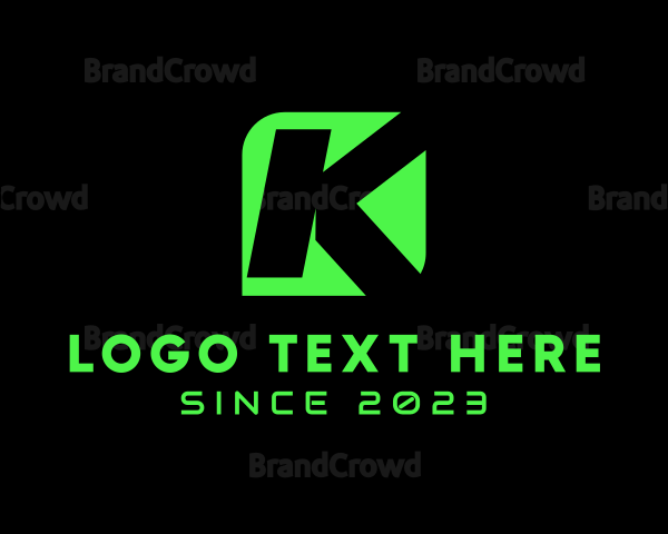 Modern Tech Letter K Logo