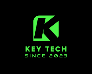 Modern Tech Letter K logo design