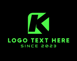 Freight - Modern Tech Letter K logo design