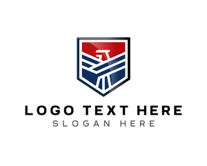 American - Security Eagle Shield logo design