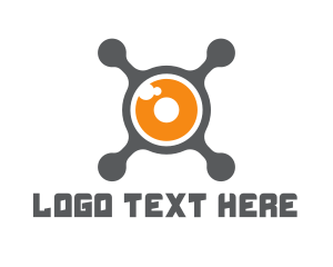 Fidget - Drone Camera Tech logo design