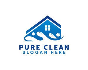 House Water Cleaning logo design