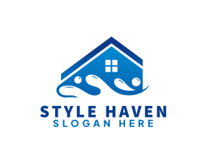 Splash - House Water Cleaning logo design