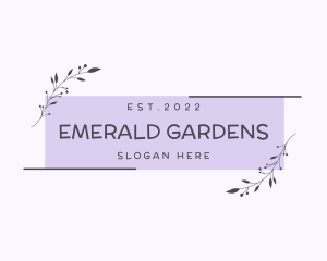 Wellness Beauty Garden logo design