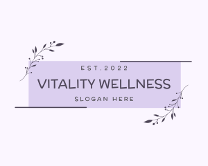 Wellness Beauty Garden logo design