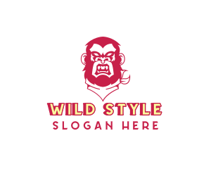 Gorilla Bandana Scarf logo design