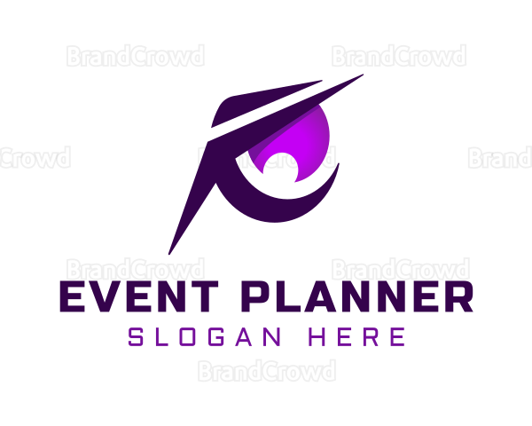 Purple Sharp Eye Esports Logo