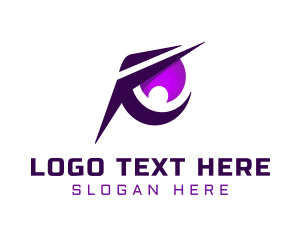 Ophthalmologist - Purple Sharp Eye Esports logo design