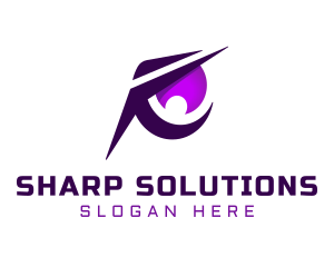 Sharp - Purple Sharp Eye Esports logo design
