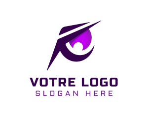 Eyesight - Purple Sharp Eye Esports logo design