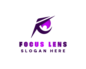 Purple Sharp Eye Esports logo design