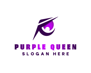 Purple Sharp Eye Esports logo design