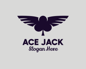 Blackjack - Club Suit Casino logo design