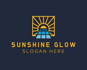 Sunlight - Sun Solar Panel Energy logo design