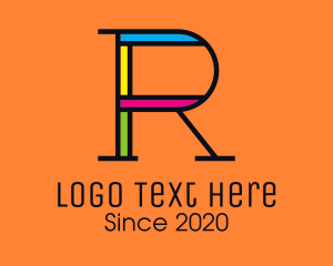 Artsy - Colorful Letter R logo design