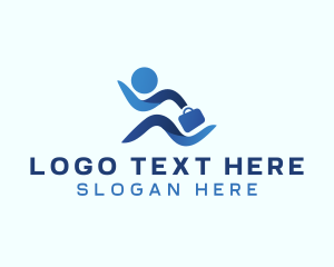 Busy - Human Employee Recruitment logo design