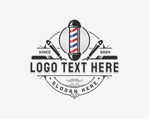 Barber - Barbershop Grooming Hairstylist logo design