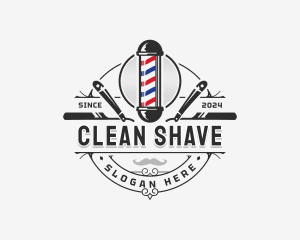 Shave - Barbershop Grooming Hairstylist logo design