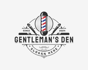 Barbershop Grooming Hairstylist logo design