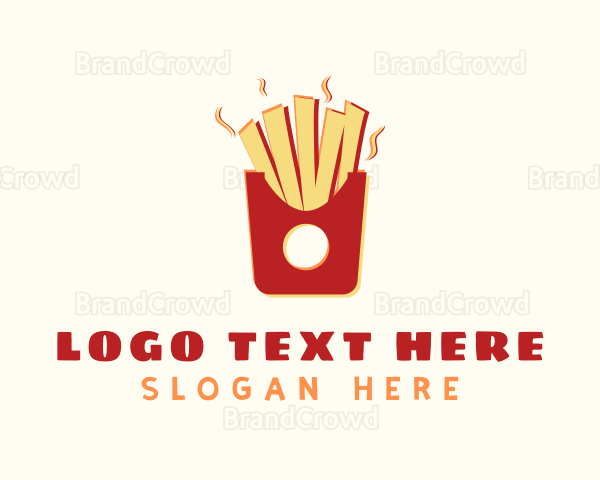 French Fries Anaglyph Logo