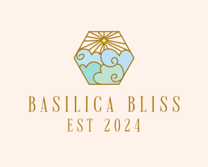 Basilica - Stained Glass Cloud logo design