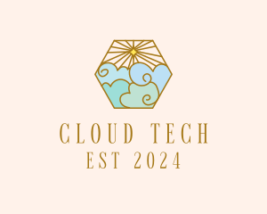 Cloud - Stained Glass Cloud logo design