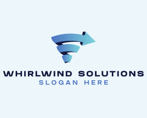 Hurricane Financial Arrow  logo design