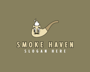 Tobacco - Tobacco Smoke Moustache logo design