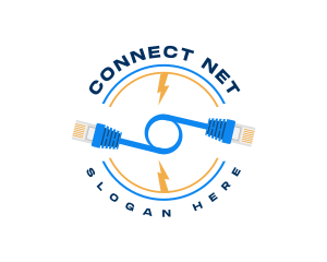 Ethernet - Network Connection Cable logo design