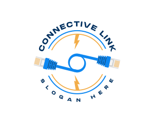 Network - Network Connection Cable logo design