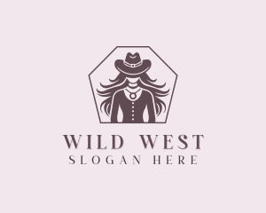 Rodeo - Rodeo Western Cowgirl logo design