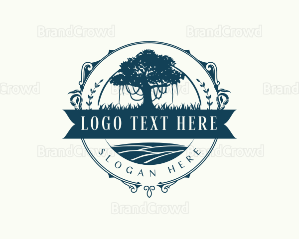 Elegant Oak Tree Logo